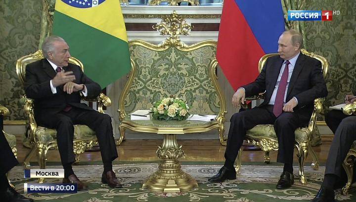 Космос, газ, атом и даже футбол: президенты России и Бразилии договорились о сотрудничестве