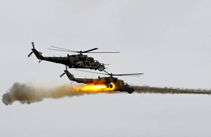 «Карусель» российских Ми-35 поддержала сирийскую армию