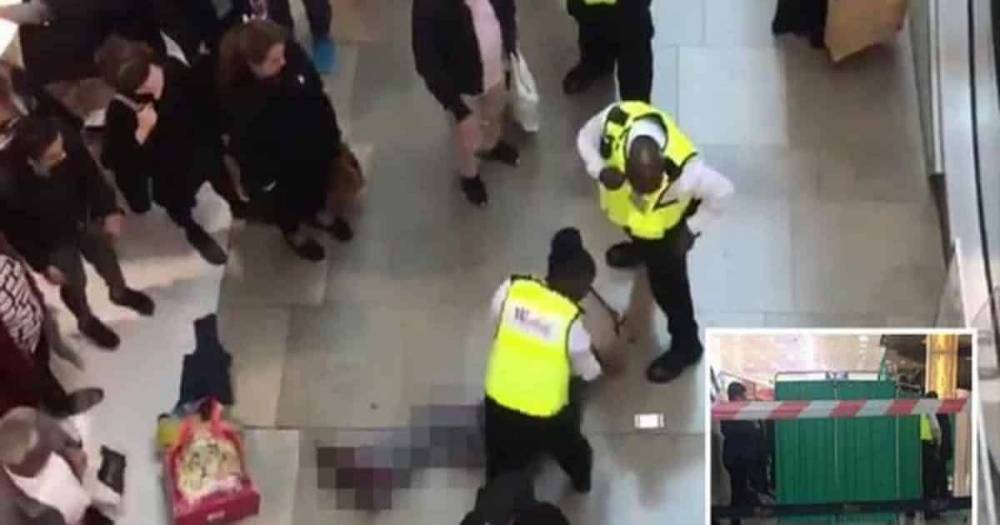 Инцидент в Westfield в Лондоне: мужчина упал на женщину с верхнего этажа здания