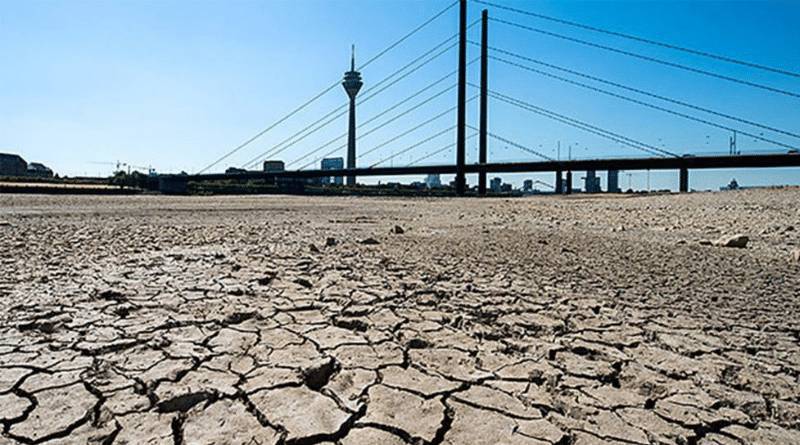 Засуха продолжается: уровень воды в Рейне упал до рекордно низкого уровня