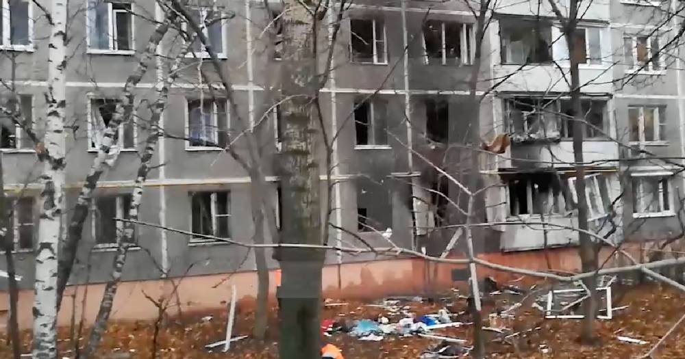 Выбиты все окна. Появилось видео последствий взрыва газа в Москве