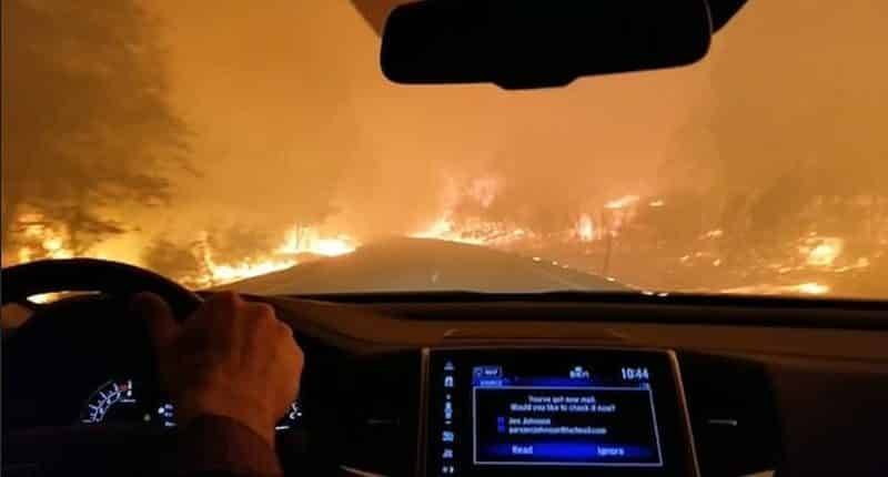 2 млн просмотров: невероятное видео семьи, прорывающейся через огненный ад в Калифорнии
