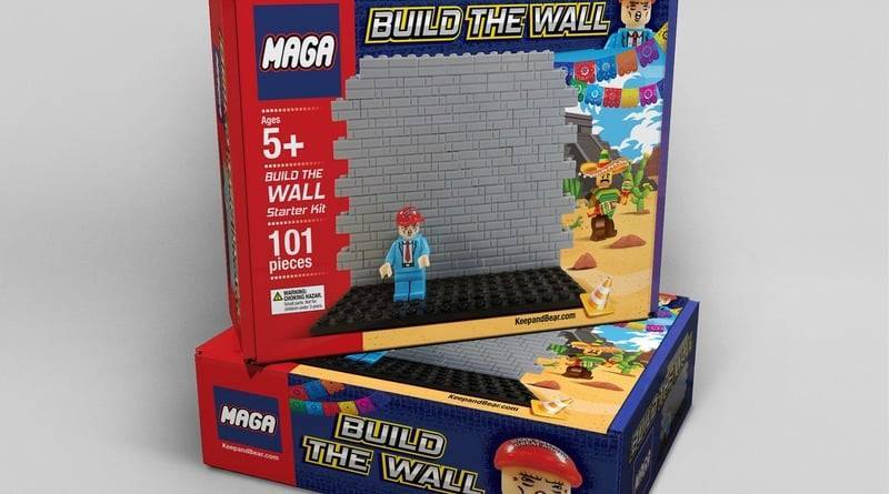 Протрамповская компания выпустила игрушку в стиле Lego «Построй стену» (фото)