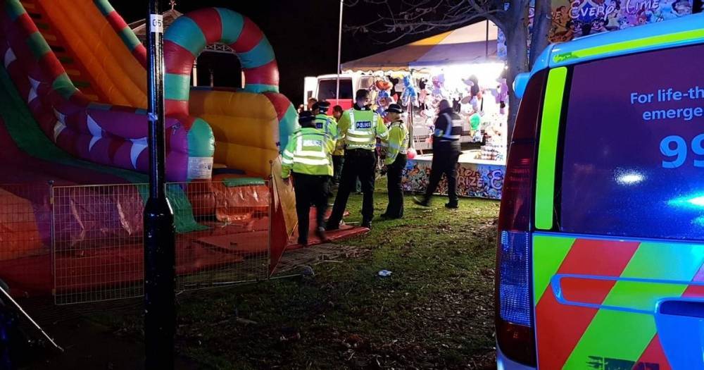 В Британии семь детей пострадали при падении надувной горки в парке