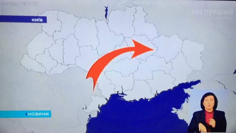 "Забыли нарисовать". Украинский канал показал в эфире карту без Крыма