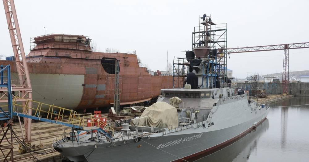Новейший ракетный корабль "Вышний Волочёк" войдёт в состав ВМФ в мае