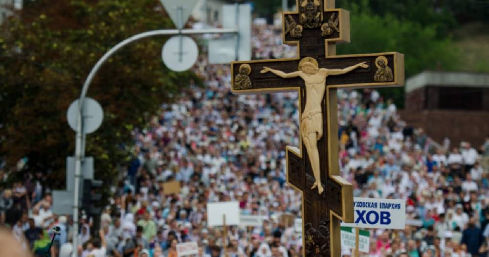 В Киеве Крестный ход собрал 250 тысяч верующих