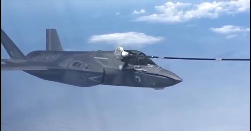 Неудачная воздушная дозаправка F-35 попала на видео