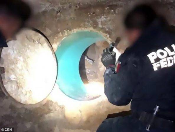 В городе, расположенном на границе Мексики и США, нашли тоннель для переправки наркотиков и нелегалов