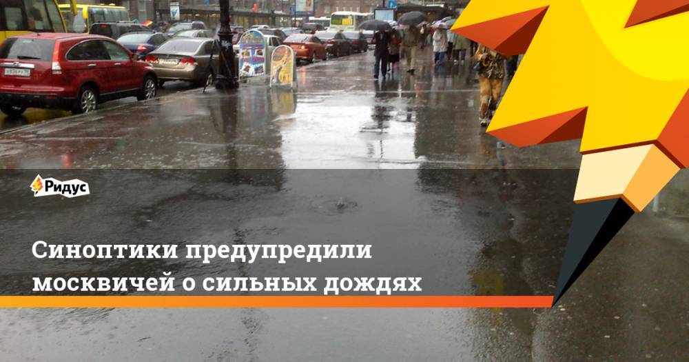 Синоптики предупредили москвичей о сильных дождях