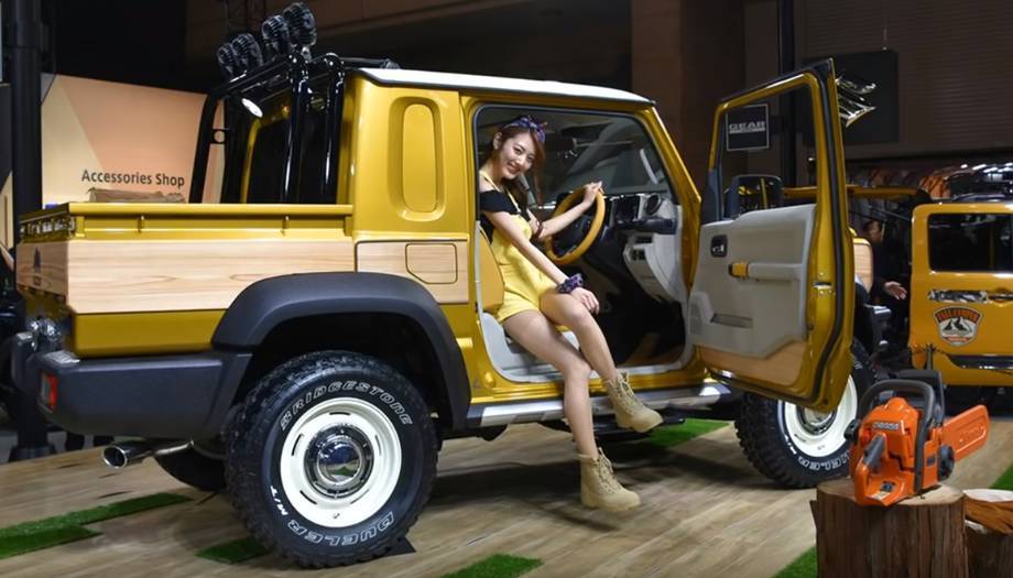 Рендеры четырехдверного пикапа Suzuki Jimny появились в Интернете