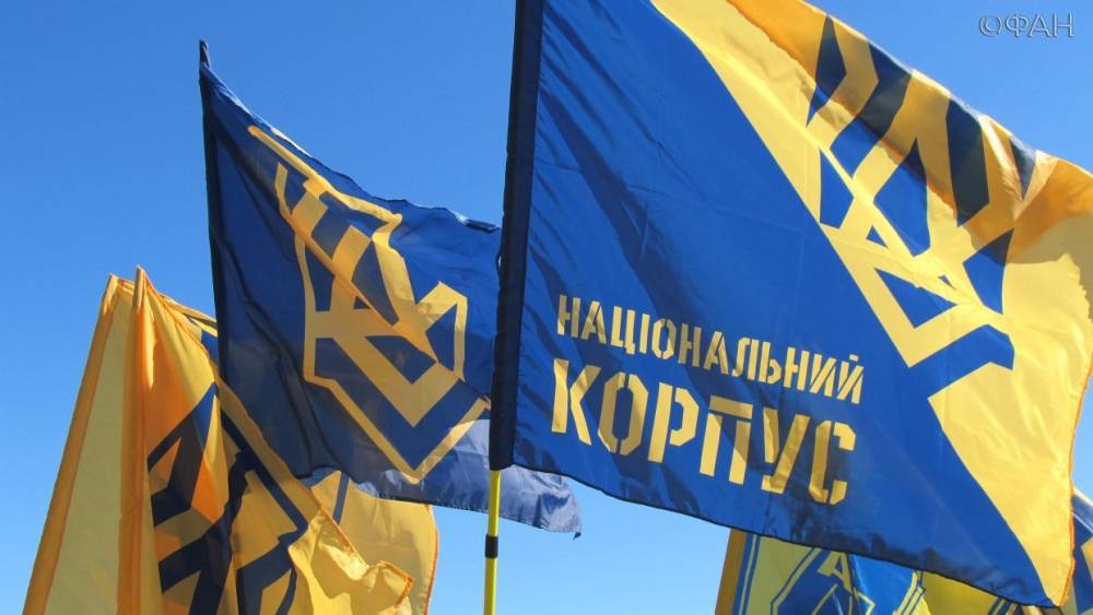 Украинские националисты митингуют у офиса Зеленского из-за «формулы Штайнмайера»