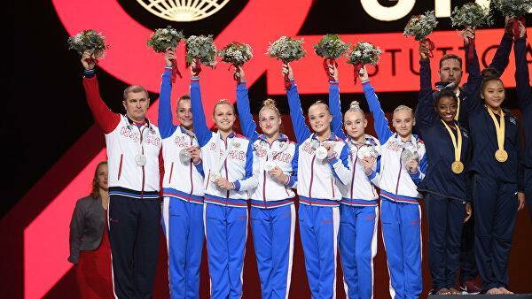 Российские гимнастки завоевали серебро в командном турнире на ЧМ в Германии