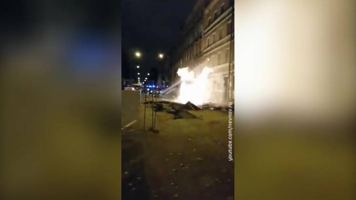 В Петербурге взорвалась газовая труба