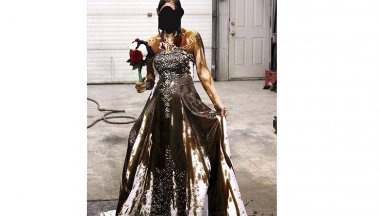 Эти пятна не отстирать: На невесту в белоснежном платье вылили канистру машинного масла во время фотосессии