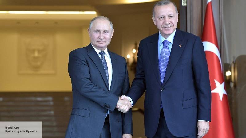 Путин и Эрдоган в ходе телефонного разговора договорились уважать суверенитет Сирии