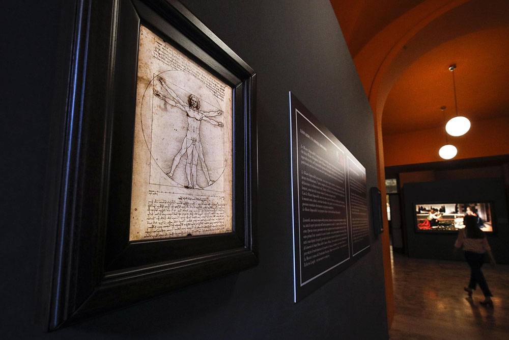 Суд в Италии запретил вывозить рисунок «Витрувианский человек» Леонардо да Винчи на выставку в Лувр