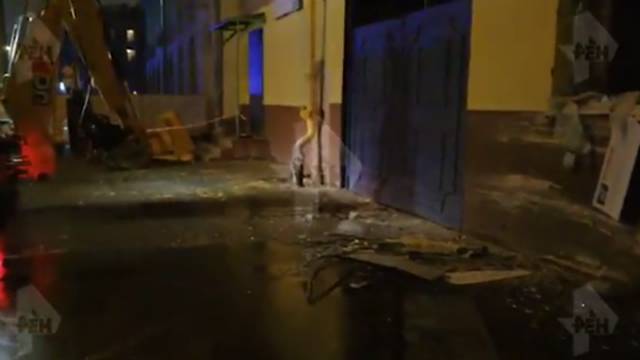 Видео с повреждениями газовой трубы после ДТП с автобусом в Москве