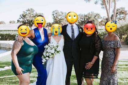 Невеста предложила денег за фотошоп живота и груди сестры на свадебном снимке