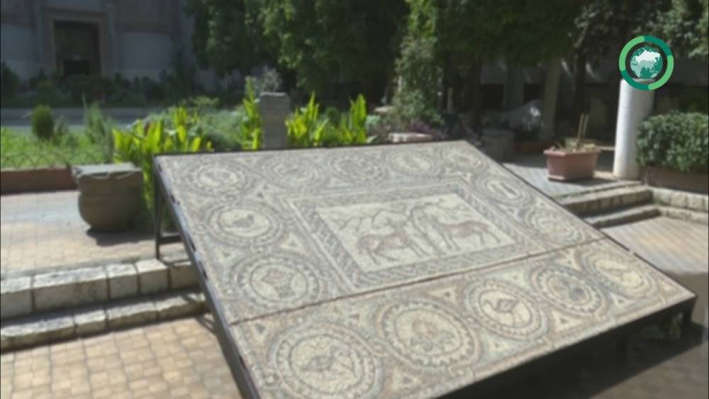 Древняя мозаика прибыла в Национальный музей Дамаска из Канады