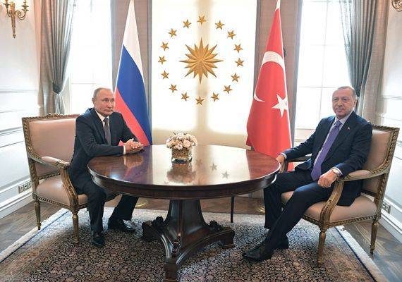 Путин и Эрдоган обсудили ситуацию на северо-востоке Сирии