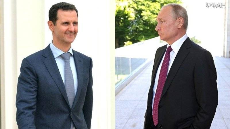 Москва и Дамаск не договаривались о разговоре Путина и Асада, заявил Ушаков