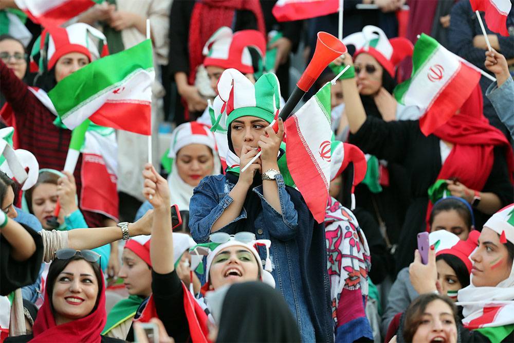 В Иране женщин пустили на футбольный матч