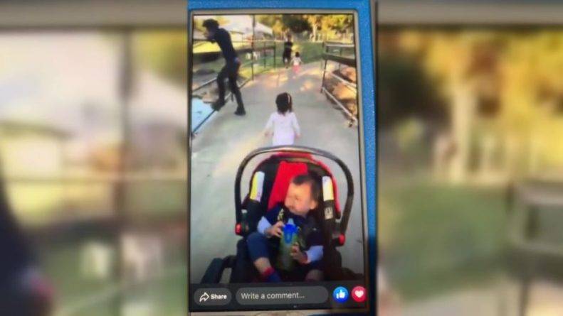 Мужчины, которые пытались похитить малыша в парке, попали в прямую трансляцию матери на Facebook