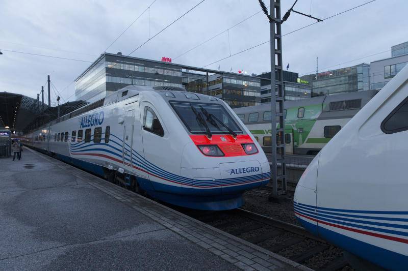 Поезда «Аллегро» из Петербурга в Хельсинки увеличили пассажиропоток на 16 %