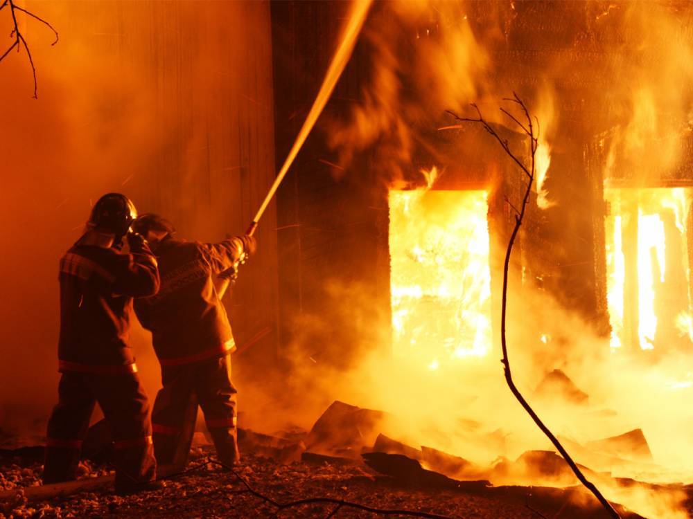 В деревне&nbsp;Воцко спасатели потушили пожар в частном доме на 108 кв.м.