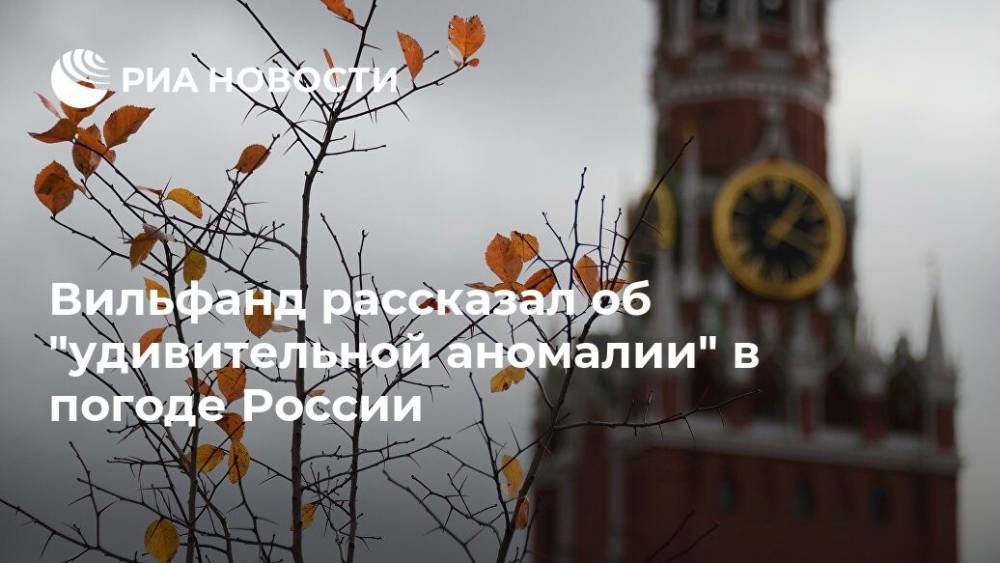 Вильфанд рассказал об "удивительной аномалии" в погоде России