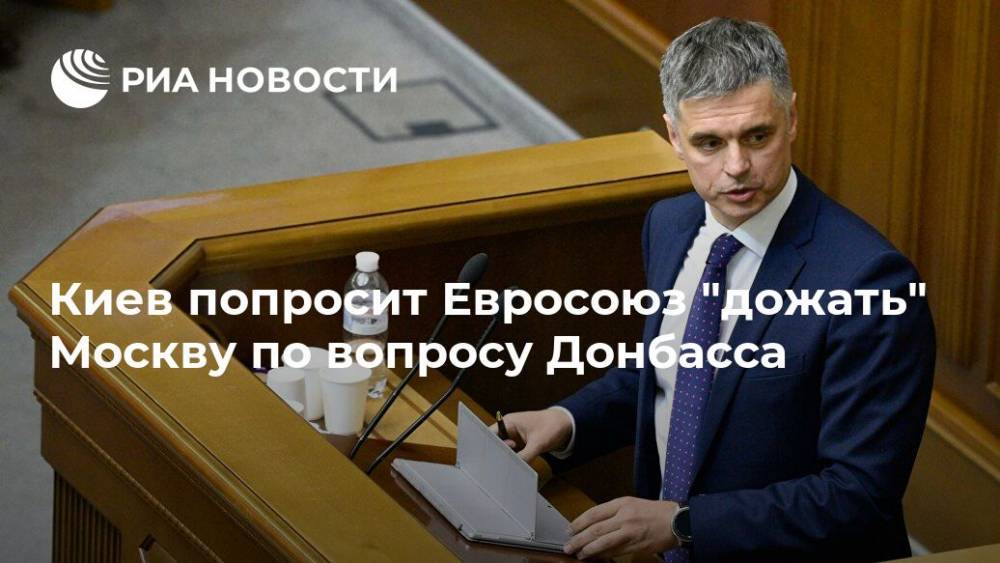 Киев попросит Евросоюз "дожать" Москву по вопросу Донбасса