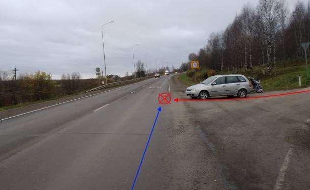 В ДТП в Сыктывдинском районе пострадал водитель мотороллера