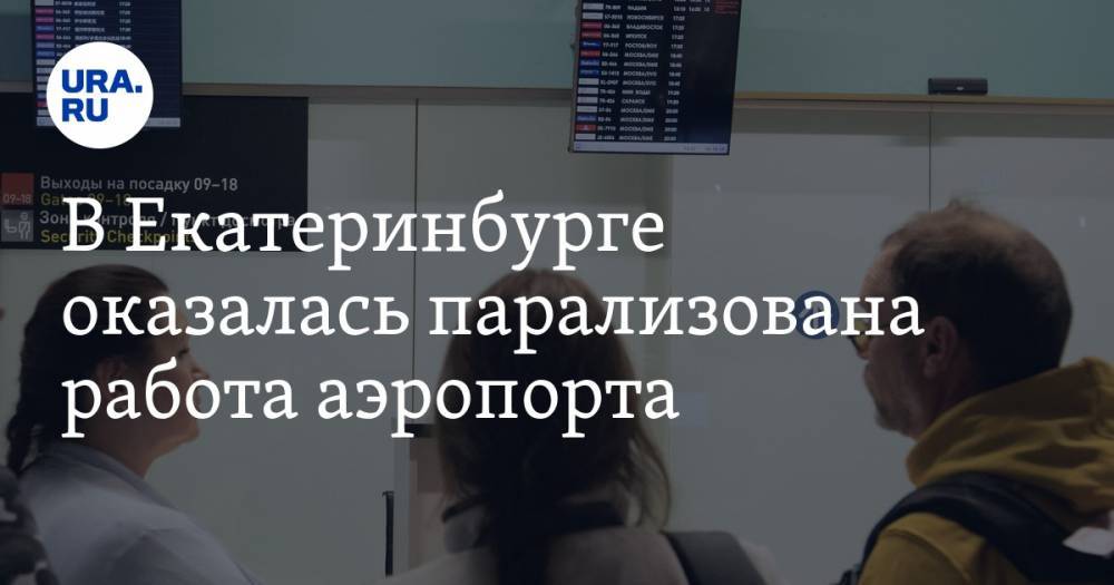 В Екатеринбурге оказалась парализована работа аэропорта. В Кольцово назвали причину