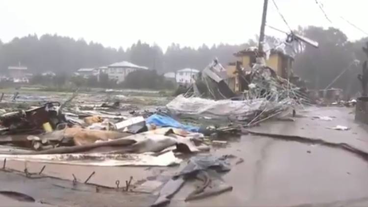 Жертвами тайфуна в Японии стали пять человек, еще 11 числятся пропавшими