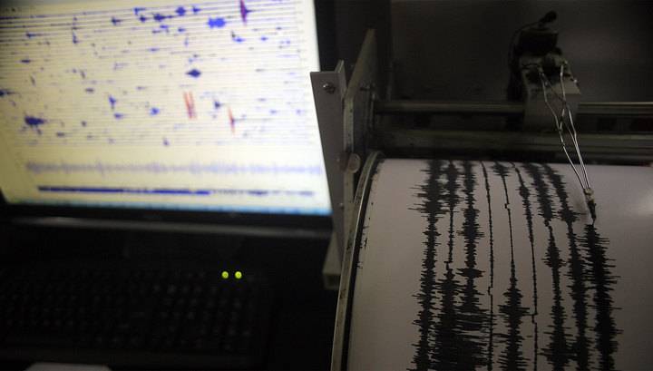 В районе южных Курил произошло землетрясение