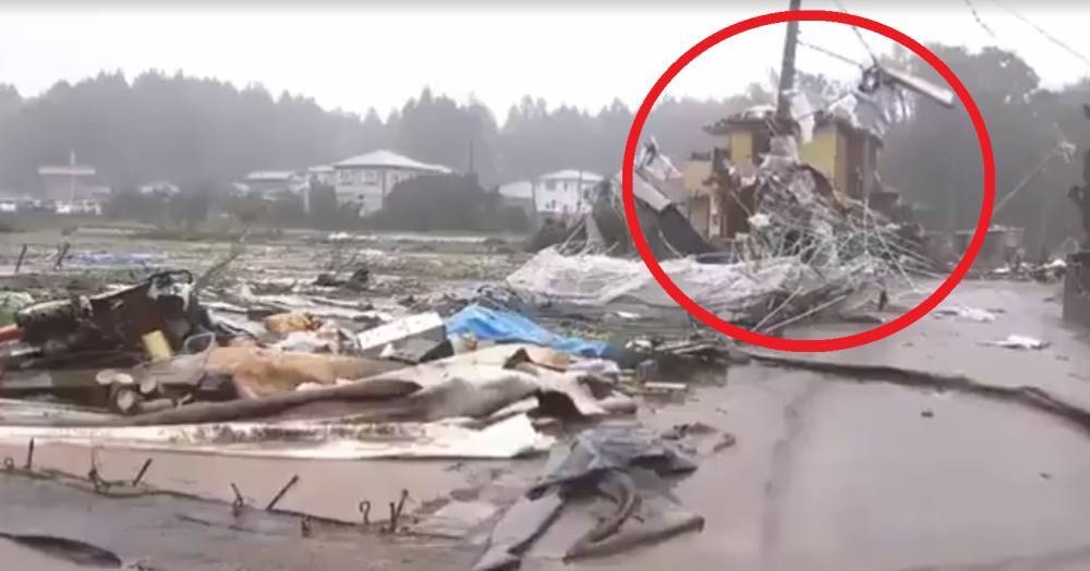 Жители Японии засняли страшные последствия тайфуна «Хагибис»