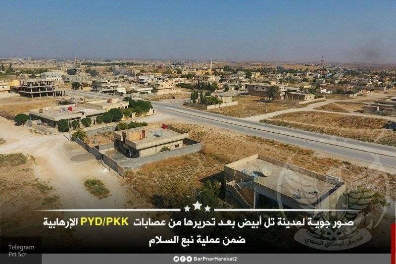 Протурецкие силы заявляют об освобождении города Таль Абъяд в САР от курдских боевиков