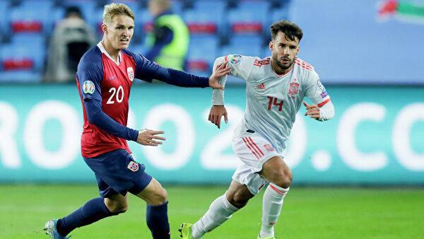 Сборные Норвегии и Испании сыграли вничью в отборочном матче ЕВРО-2020