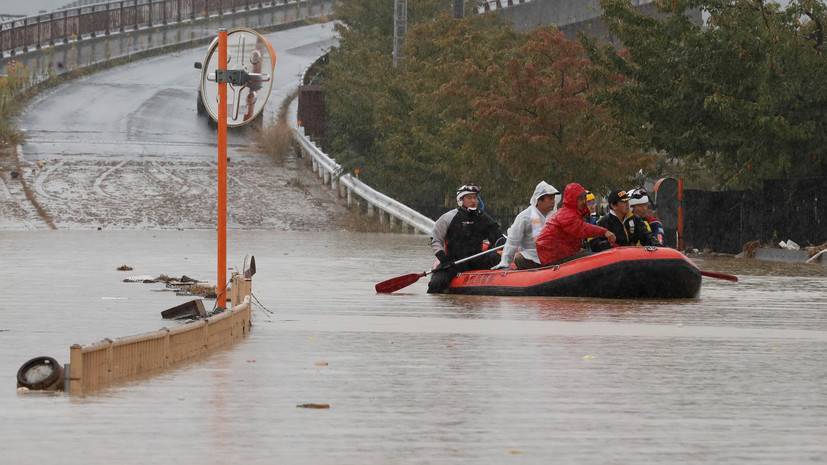 Число жертв тайфуна «Хагибис» в Японии возросло до 53