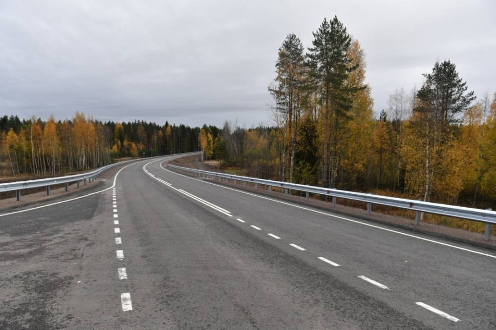 Специалисты выполнили реконструкцию участка автодороги Олонец – Вяртсиля