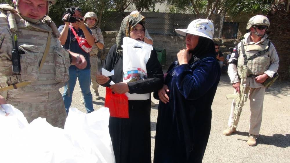 ЦПВС и фонд Кадырова провели гуманитарную акцию для жителей сирийских сел