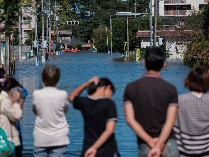 Жертвами тайфуна в Японии стали 66 человек