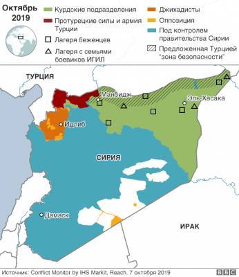 Сирия: силы Асада отправились в зону турецкой операции, чтобы поддержать курдов - lentanovosti.ru - Сирия - Дамаск - Турция