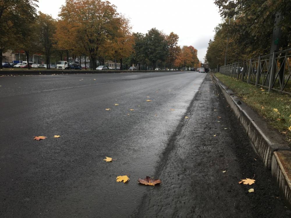 Ремонт двух дорог в Калининградской области сняли с квадрокоптера