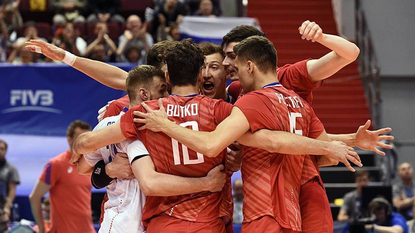 Российские волейболисты обыграли Тунис в заключительном матче КМ