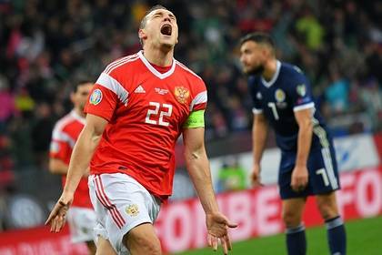 Оформивший дубль в матче с Шотландией Дзюба оценил победу сборной России