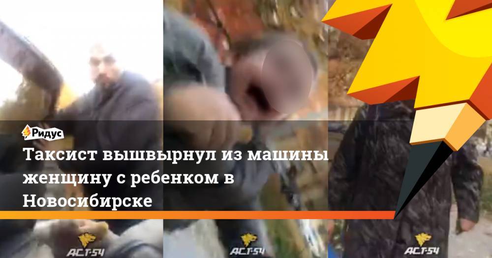 Таксист в Новосибирске вышвырнул из машины женщину с ребенком