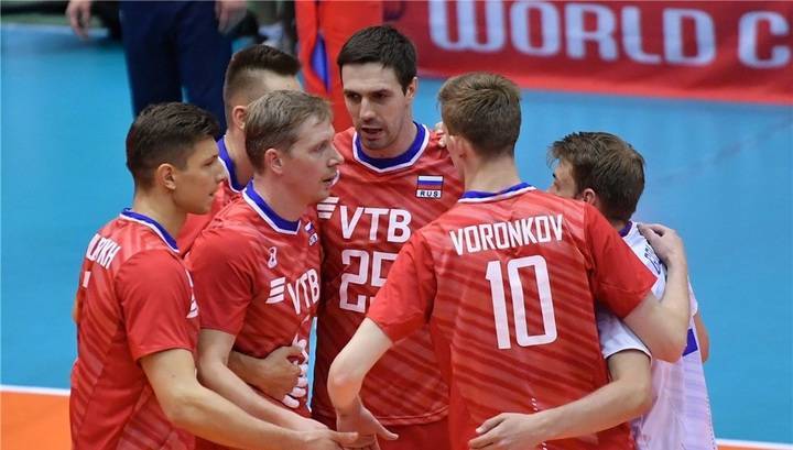 Российские волейболисты разгромили Тунис в матче Кубка мира