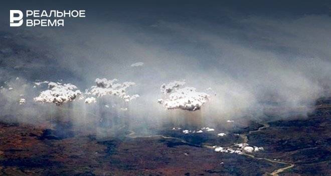Космонавт показал, как выглядит дождь из космоса